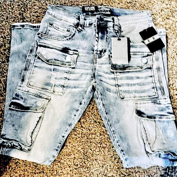 Decibel  Men’s Ripped Cargo Jeans - Picture 5 of 16